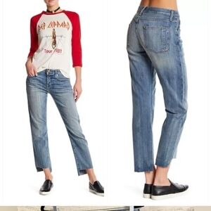 Current/Elliott The Crossover. First Loved Destroy W/uneven Cut Hem.